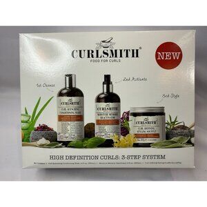 Curlsmith High Definition Curls Conditioning Wash Reactivator Styling Curly 3 Pc